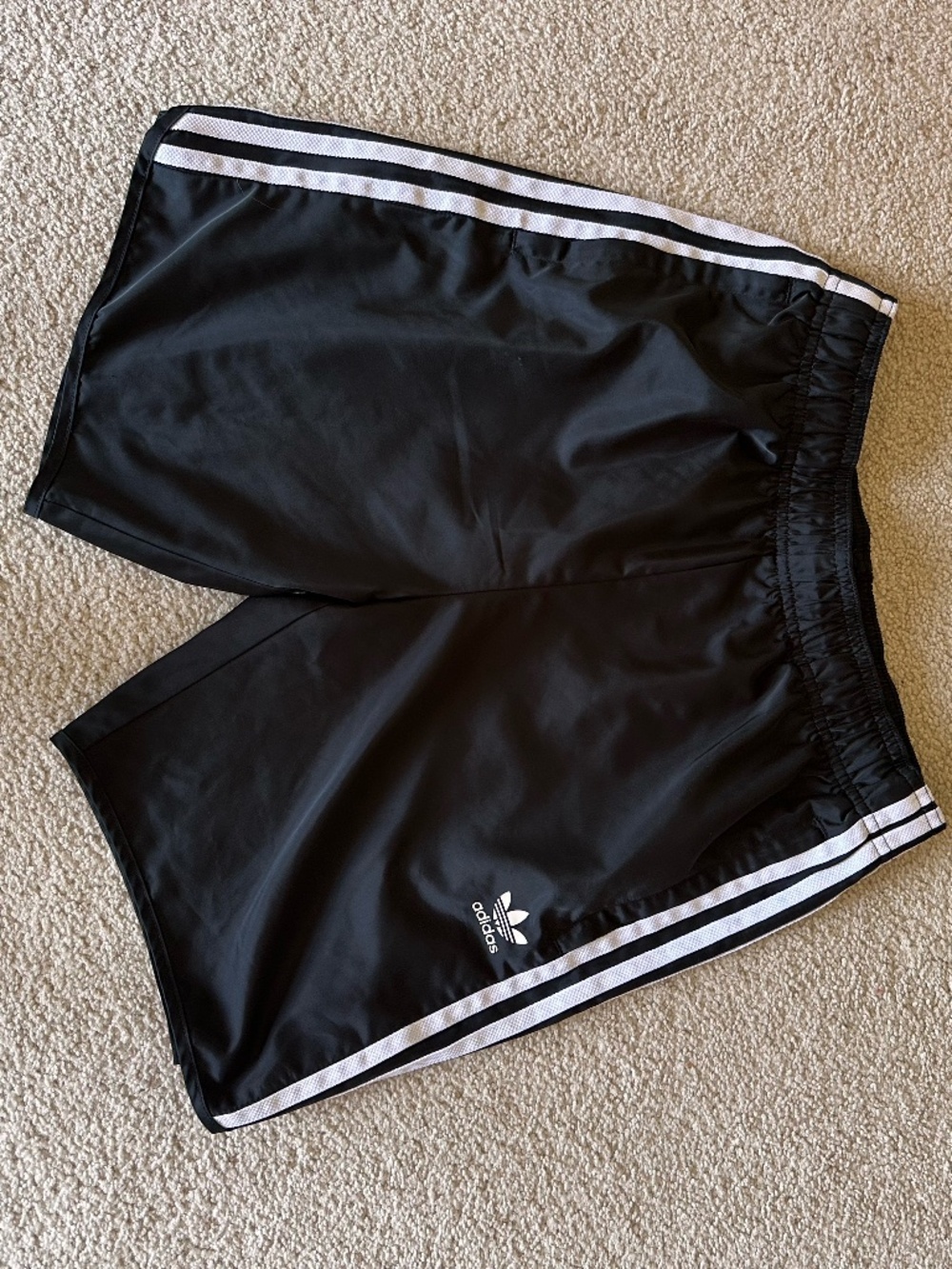 Adidas Grade School 3-Stripes Nylon Shorts- Size L